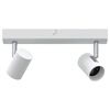 vidaXL Stropn&eacute; bodov&eacute; svetlo so bodmi Biela 26 x 6,5 x 11,5 cm Kov