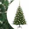 vidaXL Umel&yacute; vianočn&yacute; stromček s vianočn&yacute;mi guľami 150 cm 150 LED