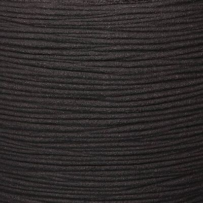 Capi Kvetináč Nature Rib čierny 50x50 cm štvorcový
