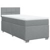 vidaXL Boxspring posteľ s matracom bledosiv&yacute; 100x200 cm l&aacute;tka