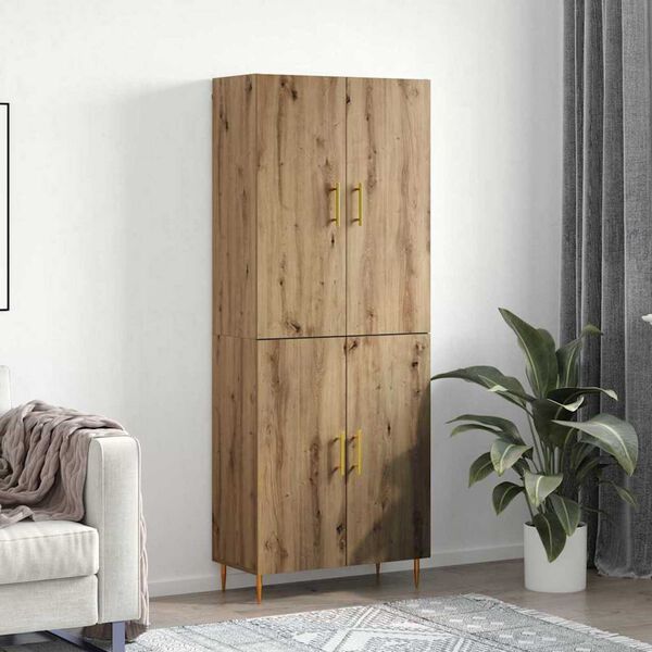vidaXL Highboard dub artisan 69,5 x 34 x 180 cm Kompozitn&eacute; drevo
