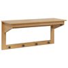 vidaXL Ve&scaron;iak HILL Medov&aacute; hned&aacute; 90 x 35 x 41.5 cm Mas&iacute;vna borovica