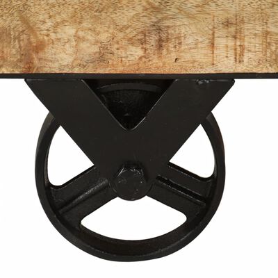 vidaXL Konferenčný stolík zo surového mangového dreva, 70x70x40 cm