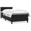 vidaXL Posteľn&yacute; r&aacute;m boxspring s matracom čierny 80x210 cm zamat