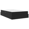 vidaXL Postel s &uacute;ložn&yacute;m prostorem a matrac&iacute; Čierna 120 x 190 cm Zamat