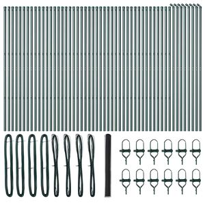 vidaXL Stĺp na plot. Siv&aacute;