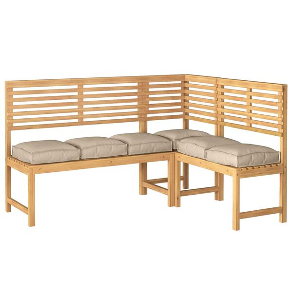 vidaXL Podložka 6 pcs Sivohned&aacute; 40 x 40 x 8 cm Oxfordsk&aacute; l&aacute;tka