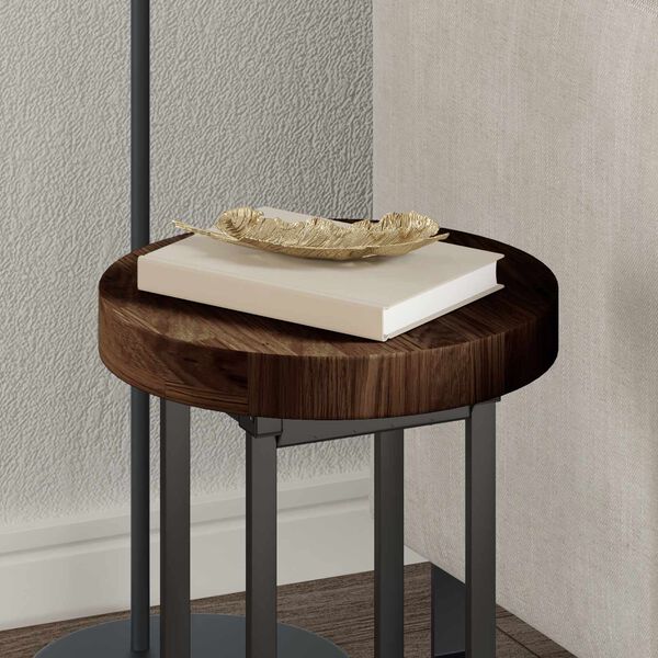 vidaXL Vrchn&aacute; doska Svetlohned&aacute; &Oslash; 30 x 4 cm Mas&iacute;vne dubov&eacute; drevo