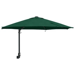 vidaXL Z&aacute;hradn&yacute; slnečn&iacute;k Zelen&aacute; 248 x 248 x 148 cm Polyester a oceľ