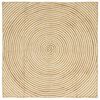 vidaXL Koberec do oblasti Pr&iacute;rodn&aacute; a biela 120 x 120 cm Juta