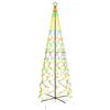 vidaXL Vianočný stromček kužeľ rôznofarebné svetlo 1400 LED 160x500 cm