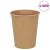 vidaXL Papierov&eacute; &scaron;&aacute;lky na k&aacute;vu 1000 ks 8oz 200ml hned&aacute;