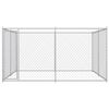 vidaXL Vonkajšia voliéra pre psy 383x383x185 cm