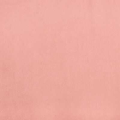 vidaXL Posteľný rám na boxspring ružový 180x200 cm zamat