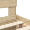 vidaXL R&aacute;m postele Sonoma dub 200 x 200 cm Kompozitn&eacute; drevo