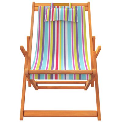 vidaXL Skladacie plážové stoličky 2 ks viacfarebné látka