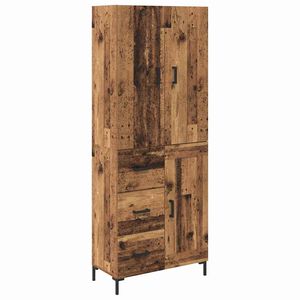 vidaXL Highboard Star&eacute; drevo 69,5 x 34 x 180 cm Kompozitn&eacute; drevo