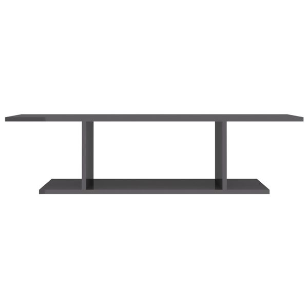 vidaXL N&aacute;stenn&aacute; TV skrinka leskl&aacute; siv&aacute; 103x30x26,5 cm