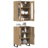 vidaXL Highboard 2 pcs dub artisan Kompozitn&eacute; drevo