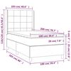 vidaXL Posteľn&yacute; r&aacute;m boxspring s matracom čierny 100x200 cm zamat
