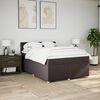 vidaXL Boxspring posteľ s matracom tmavohned&aacute; 140x200 cm l&aacute;tka