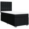 vidaXL Posteľn&yacute; r&aacute;m boxspring s matracom čierny 90x190 cm l&aacute;tka