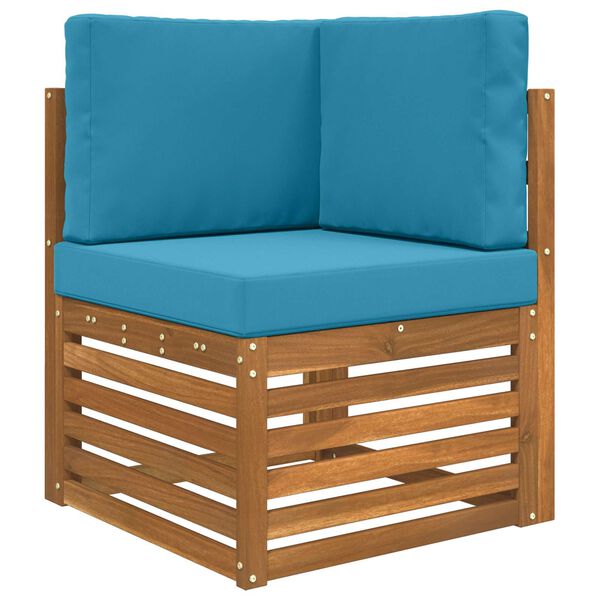 vidaXL Vank&uacute;&scaron; na vonkaj&scaron;iu pohovku 3 pcs Kr&aacute;lovsk&aacute; modr&aacute; Polyester