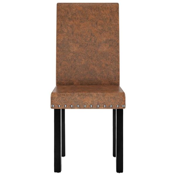 vidaXL Jed&aacute;lensk&eacute; stoličky 2 ks hned&eacute; l&aacute;tkov&eacute;