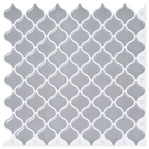 vidaXL Dlažba Lanturn 10 pcs Siv&aacute; 27 x 27 cm Polyuret&aacute;n a PET