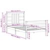 vidaXL Posteľ bez matraca 100x200 cm mas&iacute;vna borovica
