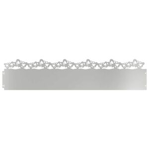 vidaXL Obrubn&iacute;ky tr&aacute;vnika 10 pcs Strieborn&aacute; 103 x 0,05 x 22 cm