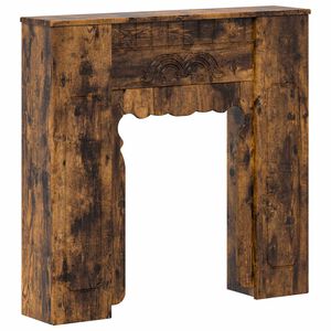 vidaXL R&aacute;m krbu Dymov&yacute; dub 93 x 20 x 89 cm Kompozitn&eacute; drevo