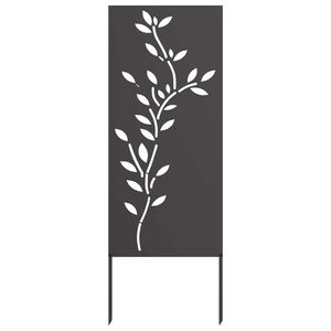 vidaXL Z&aacute;hradn&aacute; clona na s&uacute;kromie Kvetinov&yacute; Čierna 50 x 140 cm
