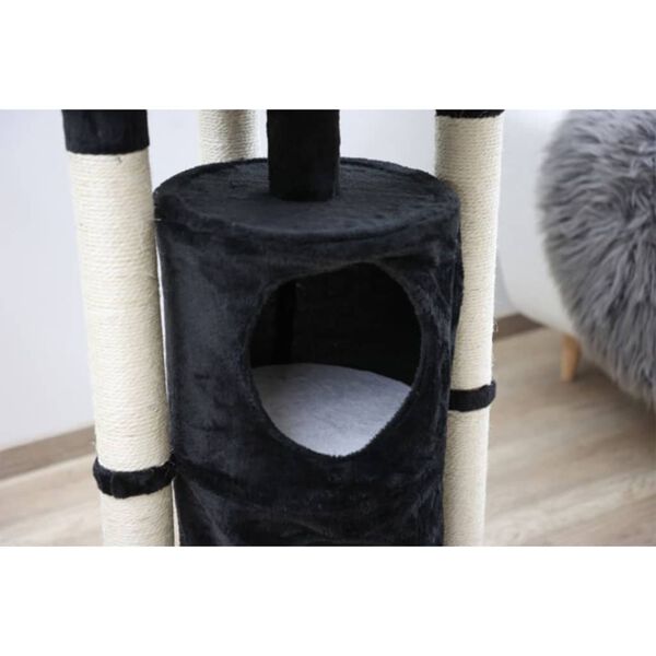 415643 Kerbl Cat Tree "Onyx" Black and White 81507