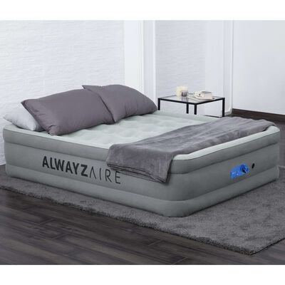Bestway Nafukovacia posteľ AlwayzAire pre 2 osoby 203x152x46 cm sivá