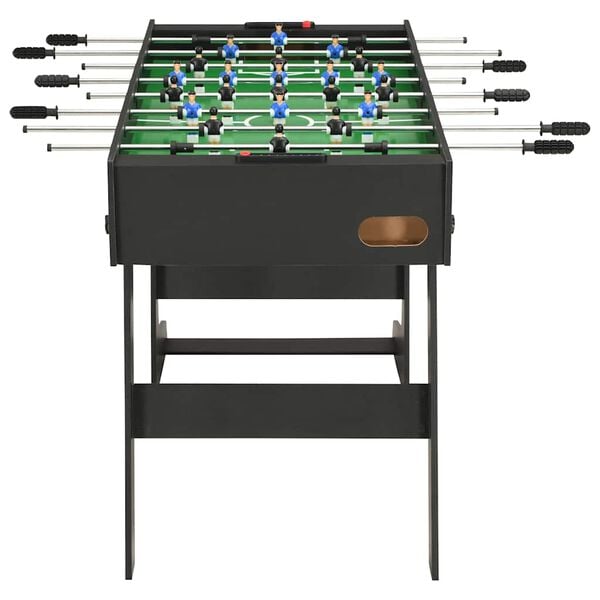 vidaXL Skladac&iacute; stoln&yacute; futbal čierny 121x61x80 cm