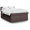 vidaXL Boxspring posteľ s matracom tmavohned&aacute; 140x190 cm l&aacute;tka