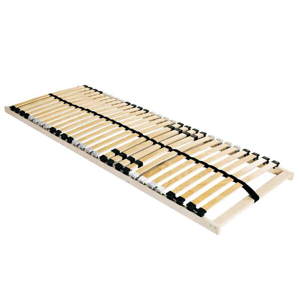 vidaXL Lamelov&yacute; ro&scaron;t Hned&aacute; 100 x 190 cm Mas&iacute;vne bukov&eacute; drevo