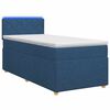 vidaXL Posteľ boxspring s matracom Modr&aacute; 90 x 200 cm L&aacute;tka