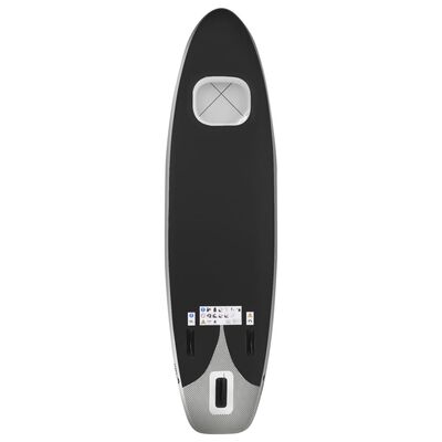 vidaXL Nafukovací Stand up paddleboard čierny 300x76x10 cm