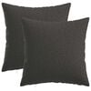 vidaXL Poťah na podložku 2 pcs HEERLEN Tmavosiv&aacute; 35 x 35 cm
