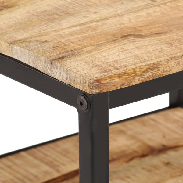 vidaXL Konferenčn&yacute; stol&iacute;k 55x55x45 cm, surov&yacute; mangov&yacute; mas&iacute;v
