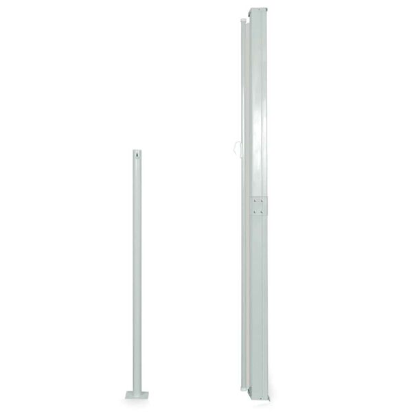 vidaXL Zaťahovacia bočná markíza čierna 160 x 500 cm