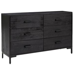 vidaXL Komoda, čierna 110x35x70 cm, borovicov&yacute; mas&iacute;v