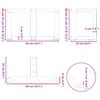 vidaXL Nohy konferenčného stolíka v tvare T, 2 ks, čierne, 50x25x(30-31) cm, oceľové