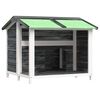vidaXL Koterec pre psa siv&yacute; 96x87x80,5 cm borovicov&yacute; mas&iacute;v