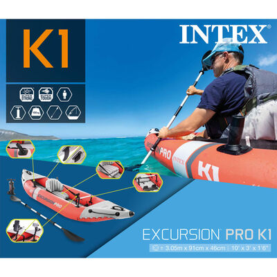 Intex Nafukovací kajak Excursion Pro K1 305x91x46 cm