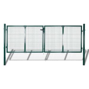 vidaXL Oceľov&aacute; plotov&aacute; br&aacute;na 300x100 cm zelen&aacute;
