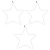vidaXL Silueta vianočnej hviezdy so 48 LED 3 ks teplé biele 56 cm