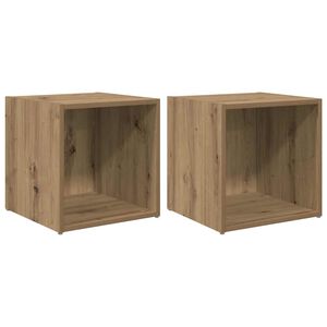 vidaXL Zostava TV skriniek 2 pcs Remeseln&yacute; dub 37 x 35 x 37,5 cm